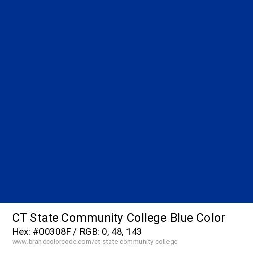 CT State Community College's Blue color solid image preview