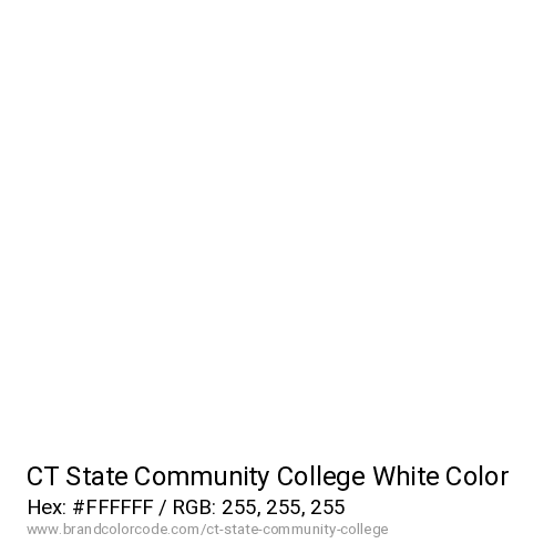 CT State Community College's White color solid image preview