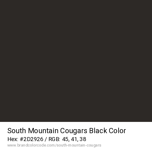 South Mountain Cougars's Black color solid image preview