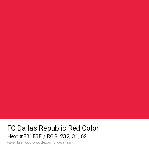 FC Dallas's Republic Red color solid image preview