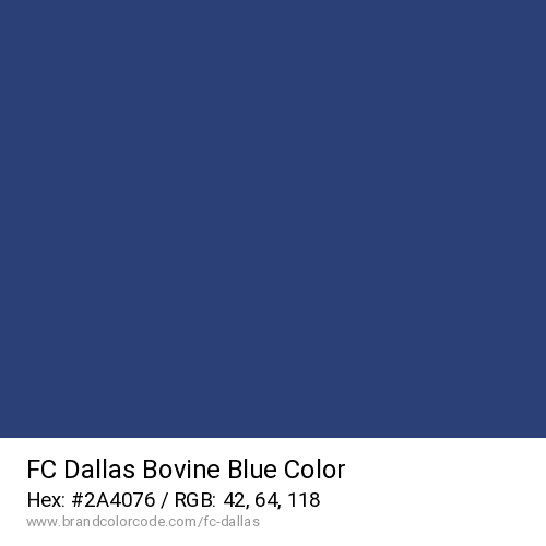 FC Dallas's Bovine Blue color solid image preview