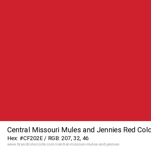 Central Missouri Mules and Jennies's Red color solid image preview