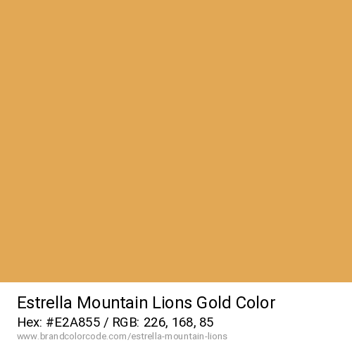 Estrella Mountain Lions's Gold color solid image preview