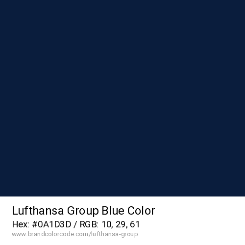 Lufthansa Group's Blue color solid image preview
