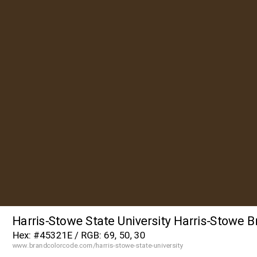 Harris-Stowe State University's Harris-Stowe Brown color solid image preview
