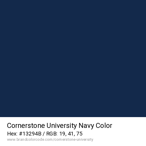 Cornerstone University's Navy color solid image preview