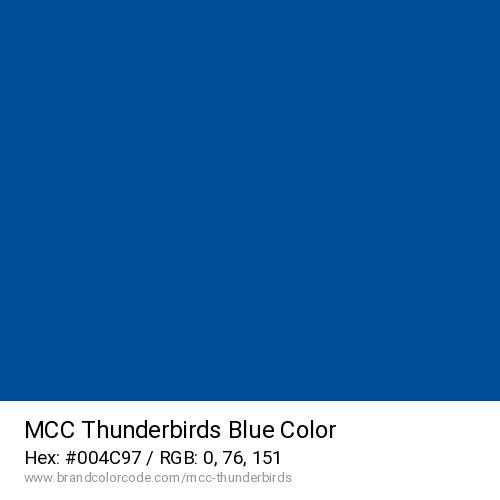 MCC Thunderbirds's Blue color solid image preview