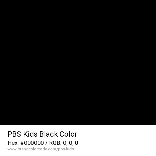 PBS Kids's Black color solid image preview