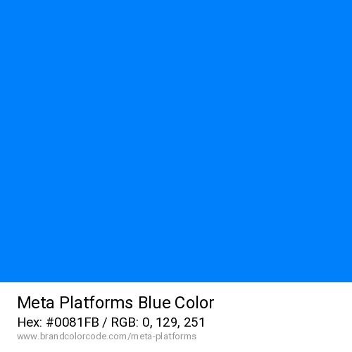 Meta Platforms's Blue color solid image preview