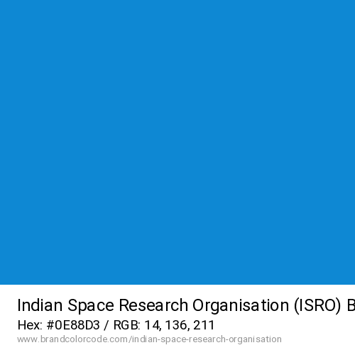 Indian Space Research Organisation (ISRO)'s Blue color solid image preview
