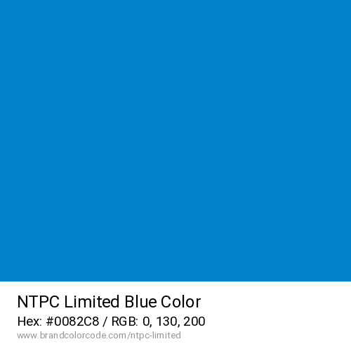 NTPC Limited's Blue color solid image preview
