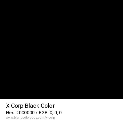 X Corp's Black color solid image preview