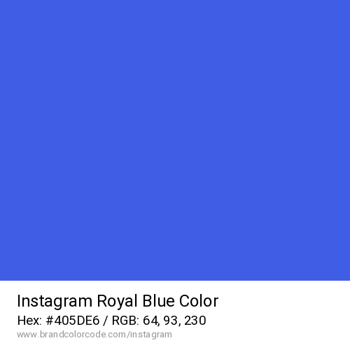 Instagram's Royal Blue color solid image preview