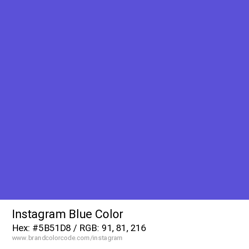 Instagram's Blue color solid image preview
