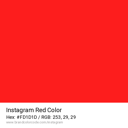 Instagram's Red color solid image preview
