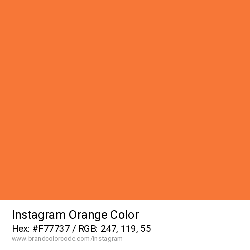 Instagram's Orange color solid image preview