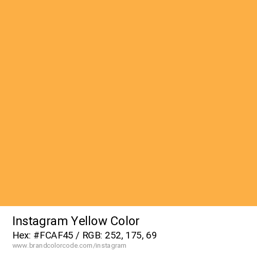 Instagram's Yellow color solid image preview