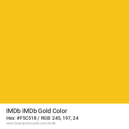 IMDb's IMDb Gold color solid image preview