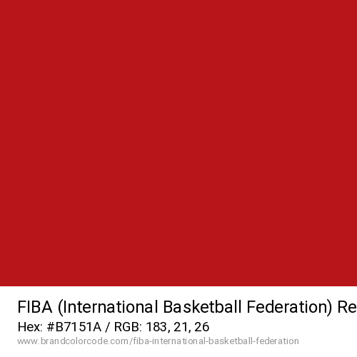 FIBA (International Basketball Federation)'s Red color solid image preview