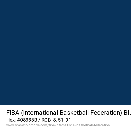 FIBA (International Basketball Federation)'s Blue color solid image preview