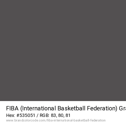 FIBA (International Basketball Federation)'s Gray color solid image preview