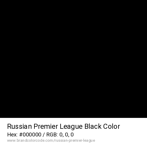 Russian Premier League's Black color solid image preview