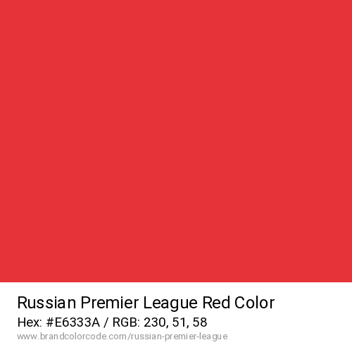 Russian Premier League's Red color solid image preview