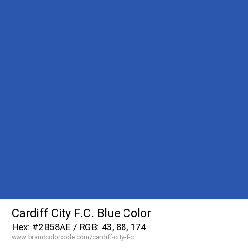 Cardiff City F.C.'s Blue color solid image preview
