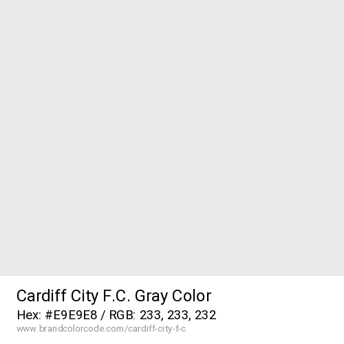 Cardiff City F.C.'s Gray color solid image preview