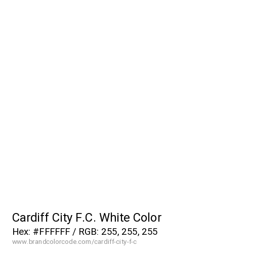 Cardiff City F.C.'s White color solid image preview