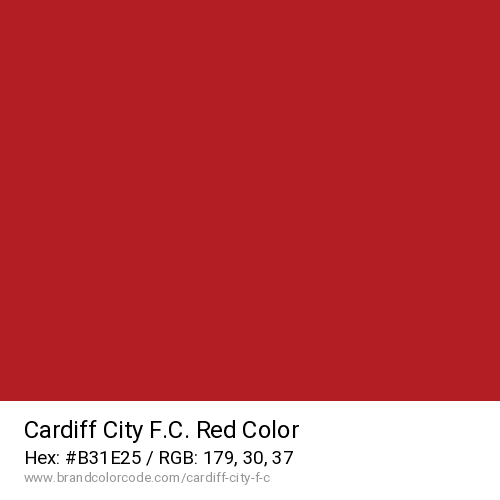 Cardiff City F.C.'s Red color solid image preview