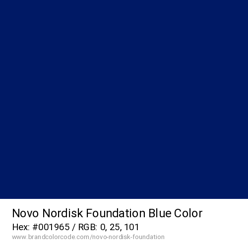 Novo Nordisk Foundation's Blue color solid image preview