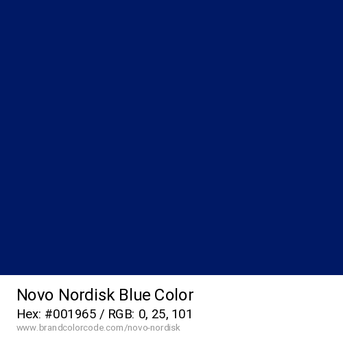 Novo Nordisk's Blue color solid image preview