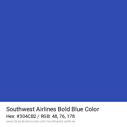 Southwest Airlines's Bold Blue color solid image preview