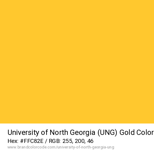 University of North Georgia (UNG)'s Gold color solid image preview