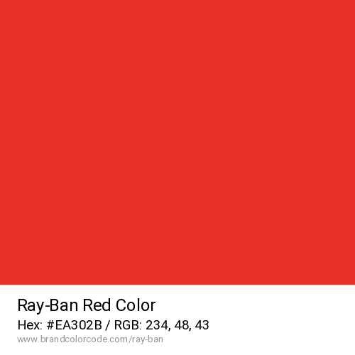 Ray-Ban's Red color solid image preview