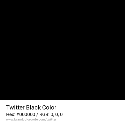 Twitter's Black color solid image preview