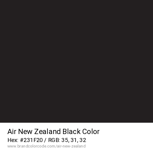 Air New Zealand's Black color solid image preview