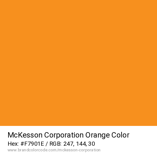 McKesson Corporation's Orange color solid image preview