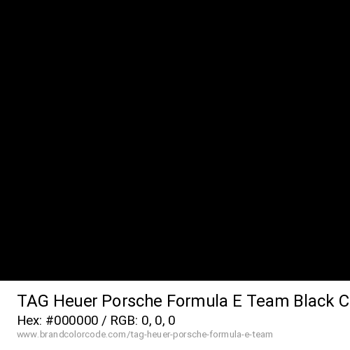 TAG Heuer Porsche Formula E Team's Black color solid image preview