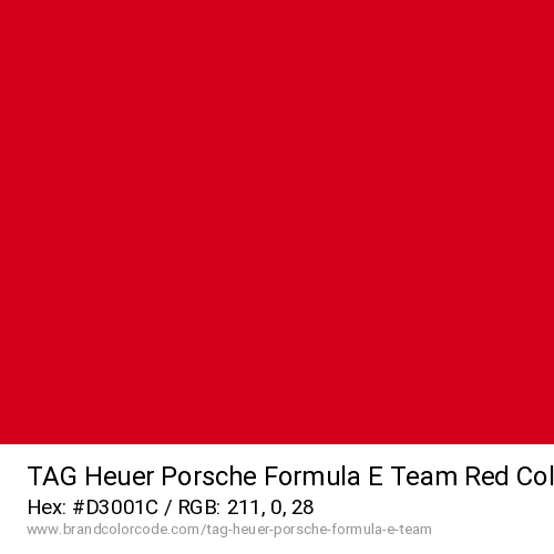 TAG Heuer Porsche Formula E Team's Red color solid image preview