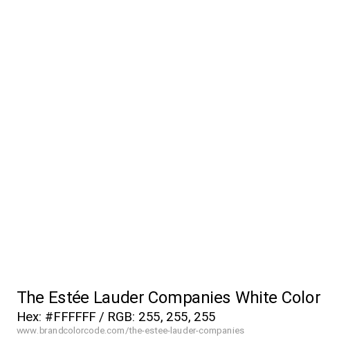 The Estée Lauder Companies's White color solid image preview