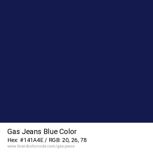 Gas Jeans's Blue color solid image preview