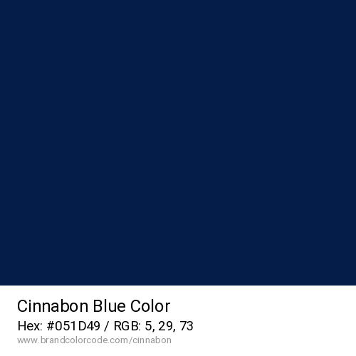 Cinnabon's Blue color solid image preview