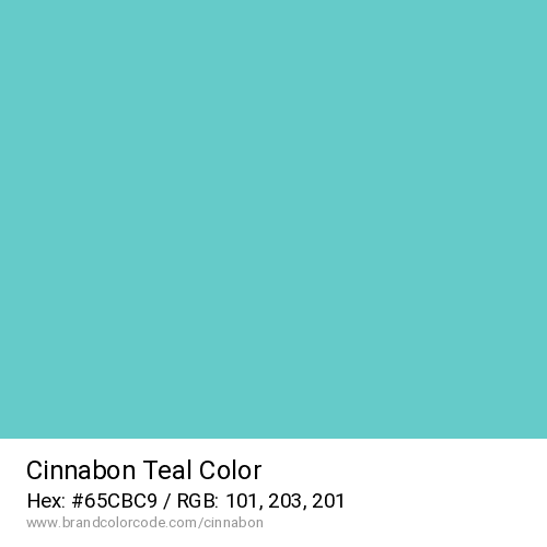 Cinnabon's Teal color solid image preview