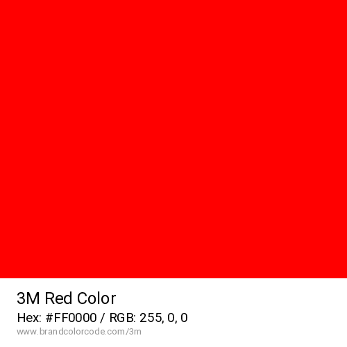 3M's Red color solid image preview
