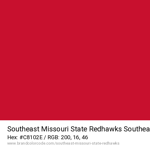 Southeast Missouri State Redhawks's Southeast Red color solid image preview