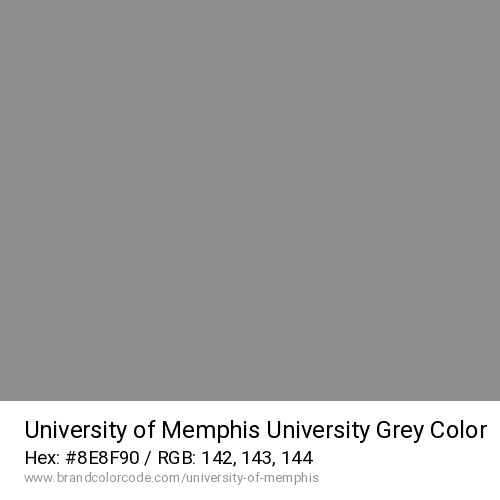 University of Memphis's University Grey color solid image preview
