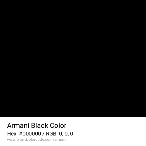 Armani's Black color solid image preview