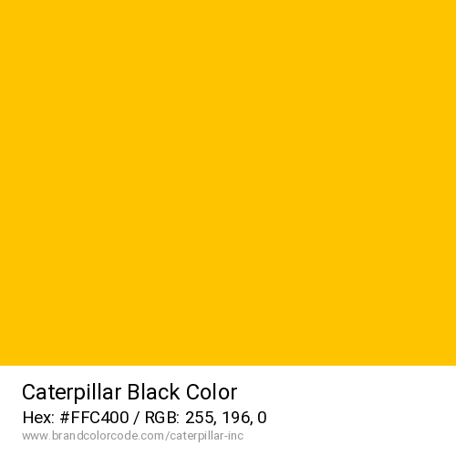 Caterpillar Inc.'s Black color solid image preview